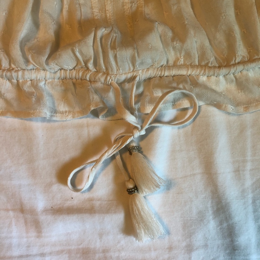 Cropped ivory tank top - Picture 3 of 4